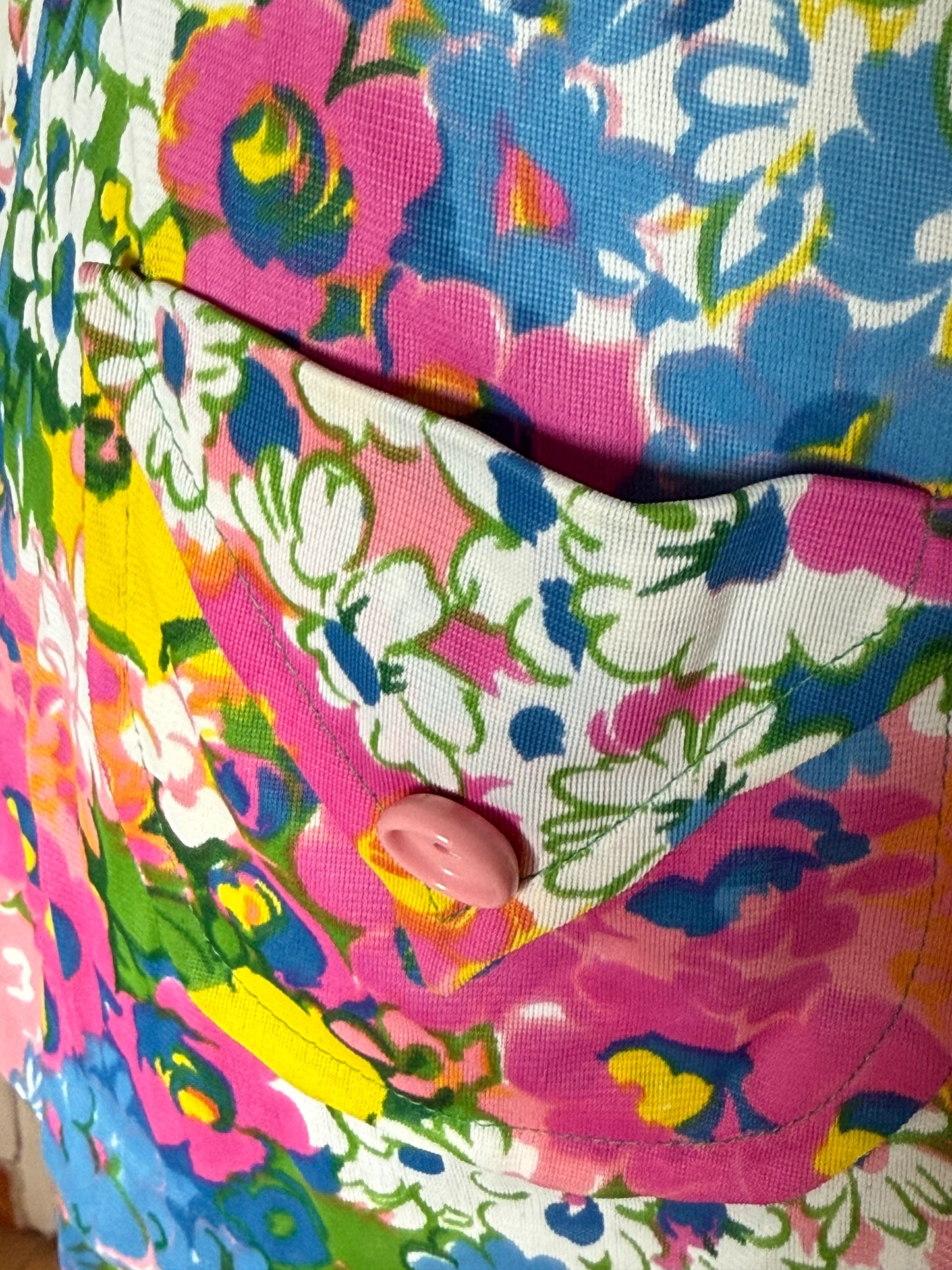 Chaqueta vintage floral Maille France • Talla M