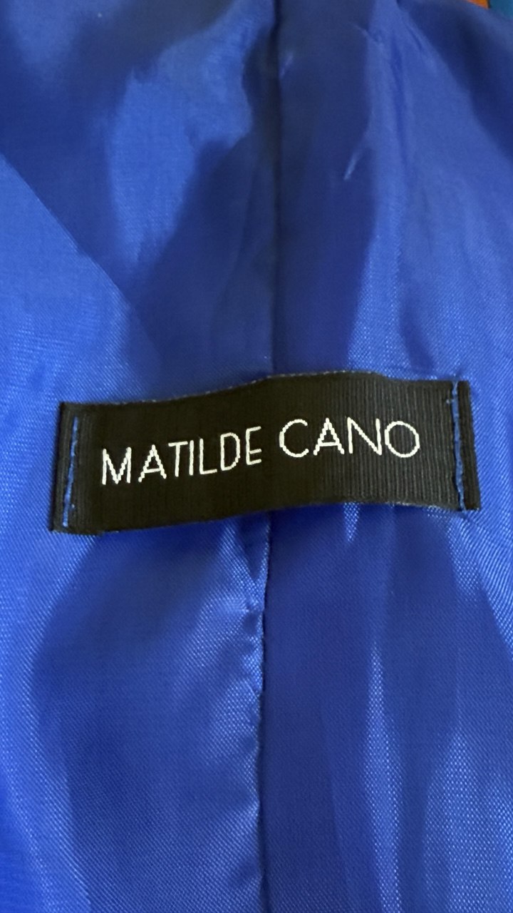 Vestido maxi seda estampada Matilde Cano • Talla XXL