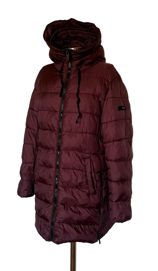 Plumífero largo granate Roberto Torretta • Talla 2XL