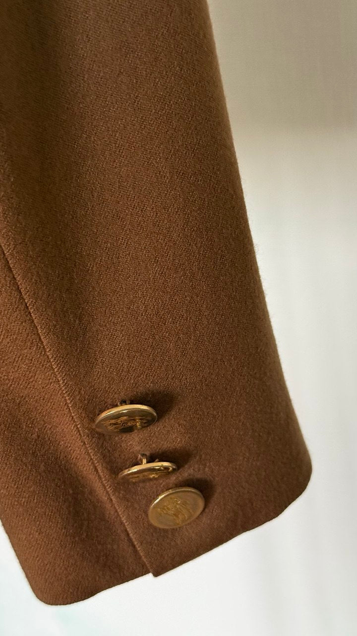 Americana Burberrys lana merino camel • Talla XXL