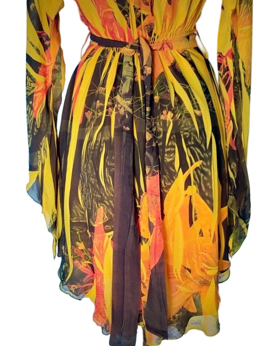 - Vestido estampado botánico • Talla M