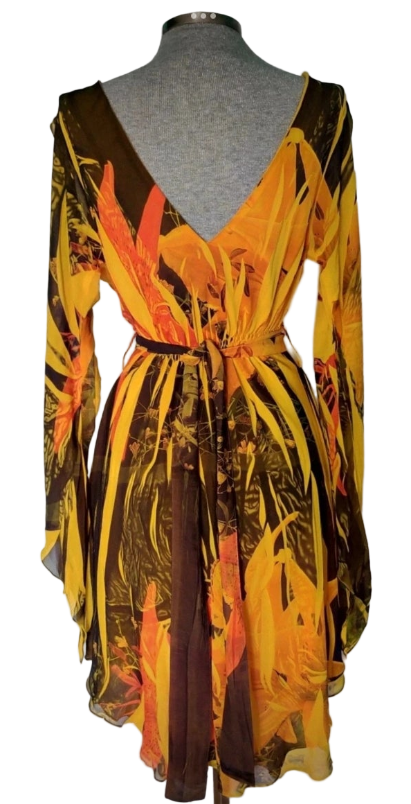 - Vestido estampado botánico • Talla M