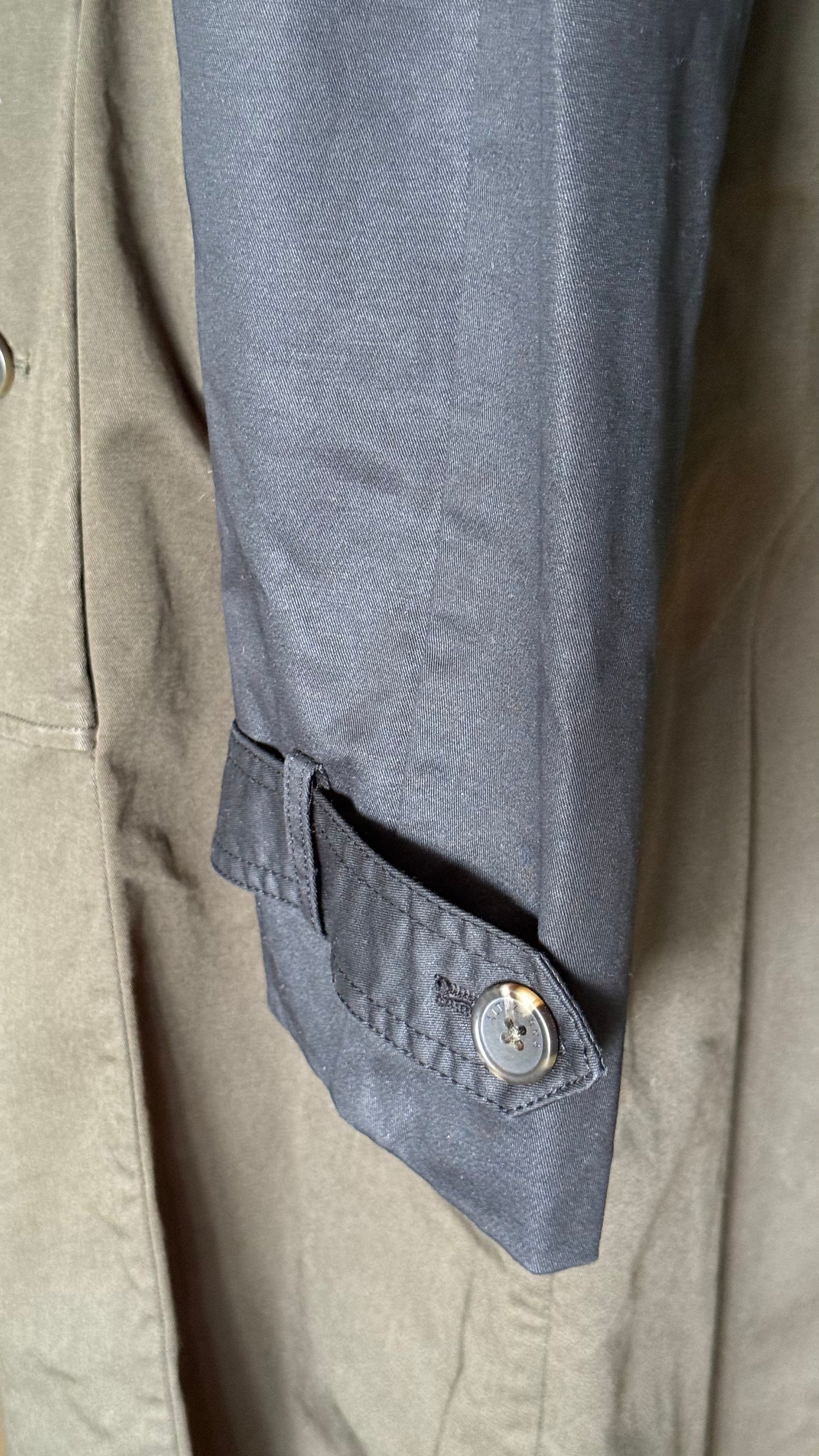Gabardina caqui bicolor Altuzarra • Talla XL