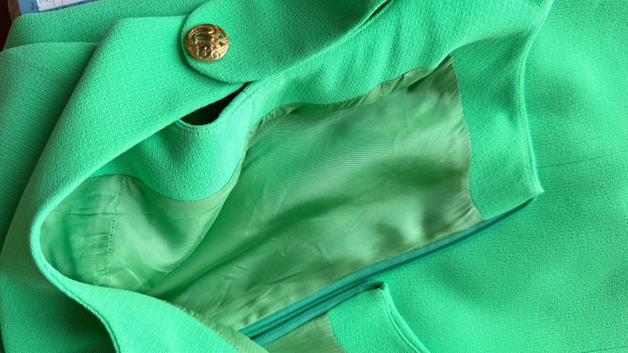 Vestido vintage menta • Talla L