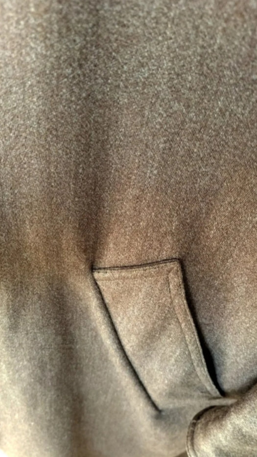 Abrigo largo marrón lana virgen Max Mara • Talla L
