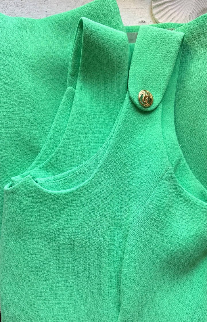 Vestido vintage menta • Talla L