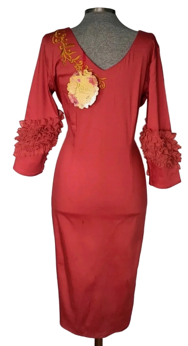 Vestido bordado Kahyra • Talla L