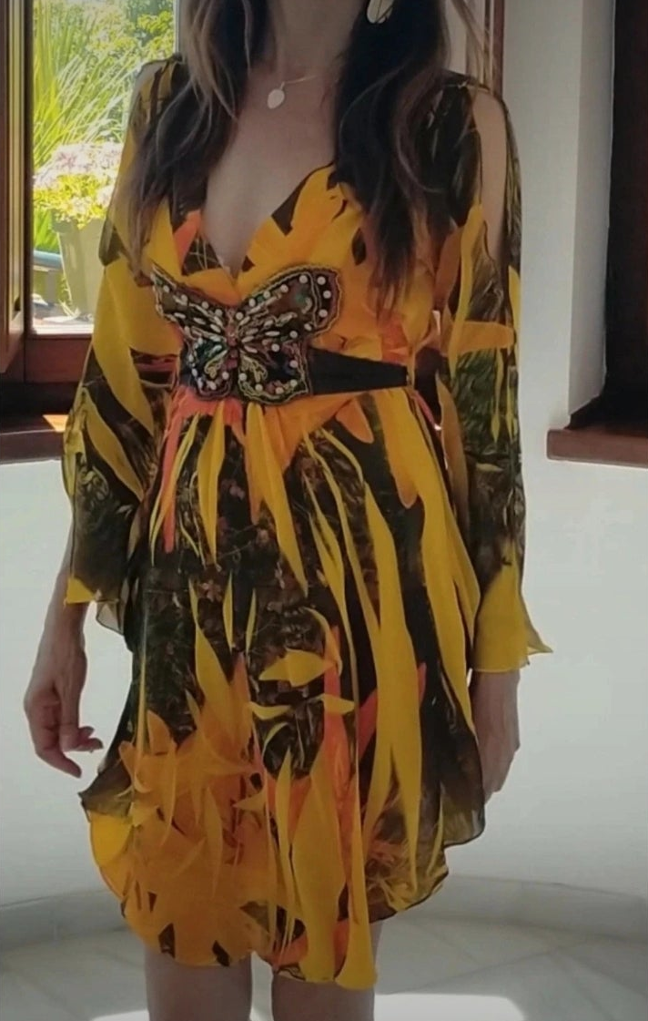- Vestido estampado botánico • Talla M