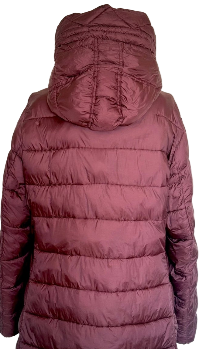 Plumífero largo granate Roberto Torretta • Talla 2XL