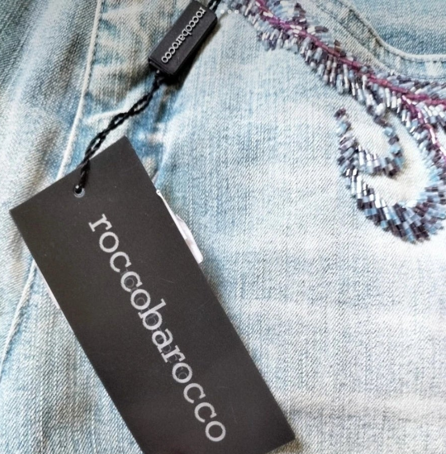 Vaquero vintage pedrería Roccobarocco • Talla S