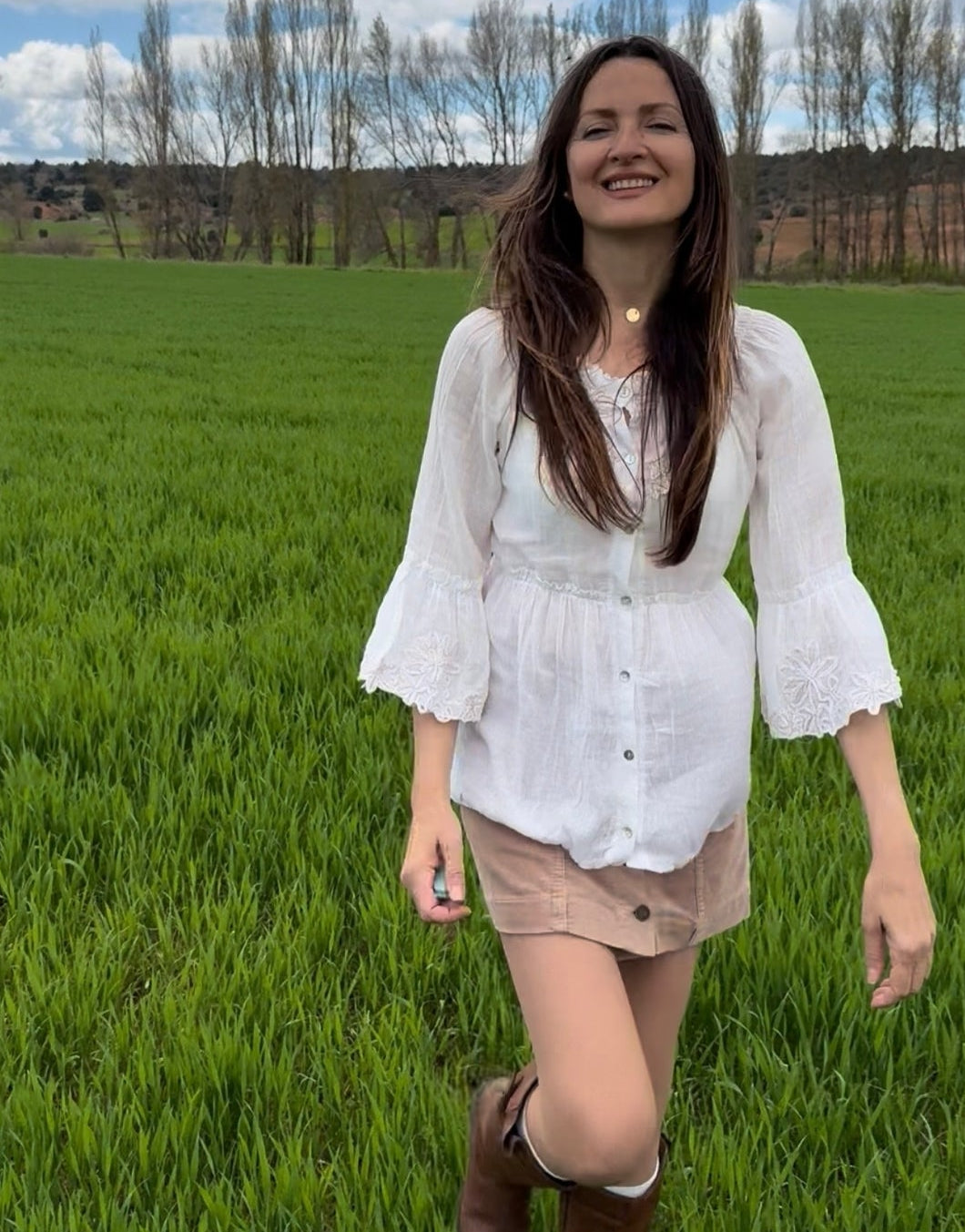 Blusa bordada Raffaela D’Angelo • Talla M