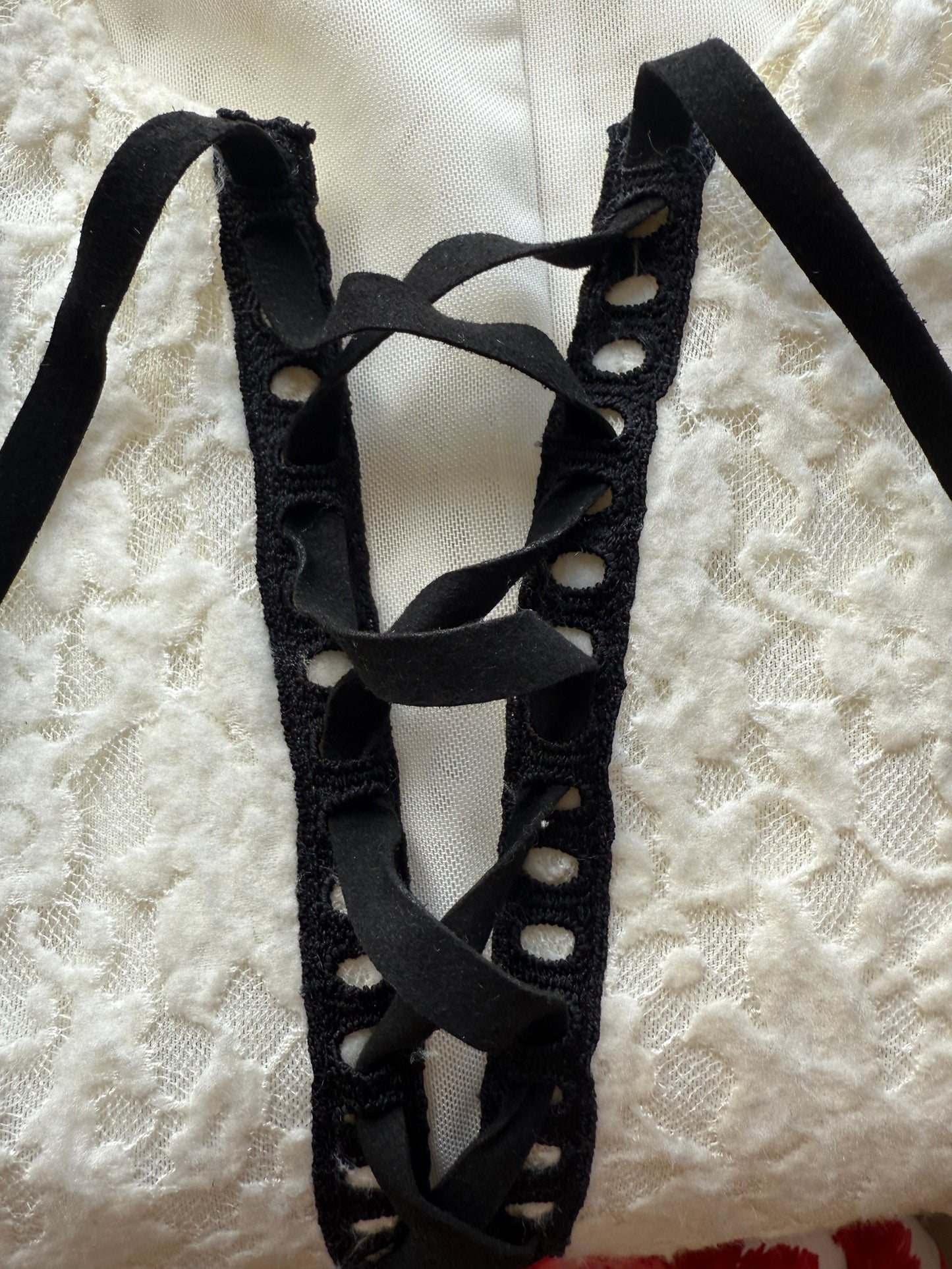 Vestido encaje Robby Ecru Maje • Talla S