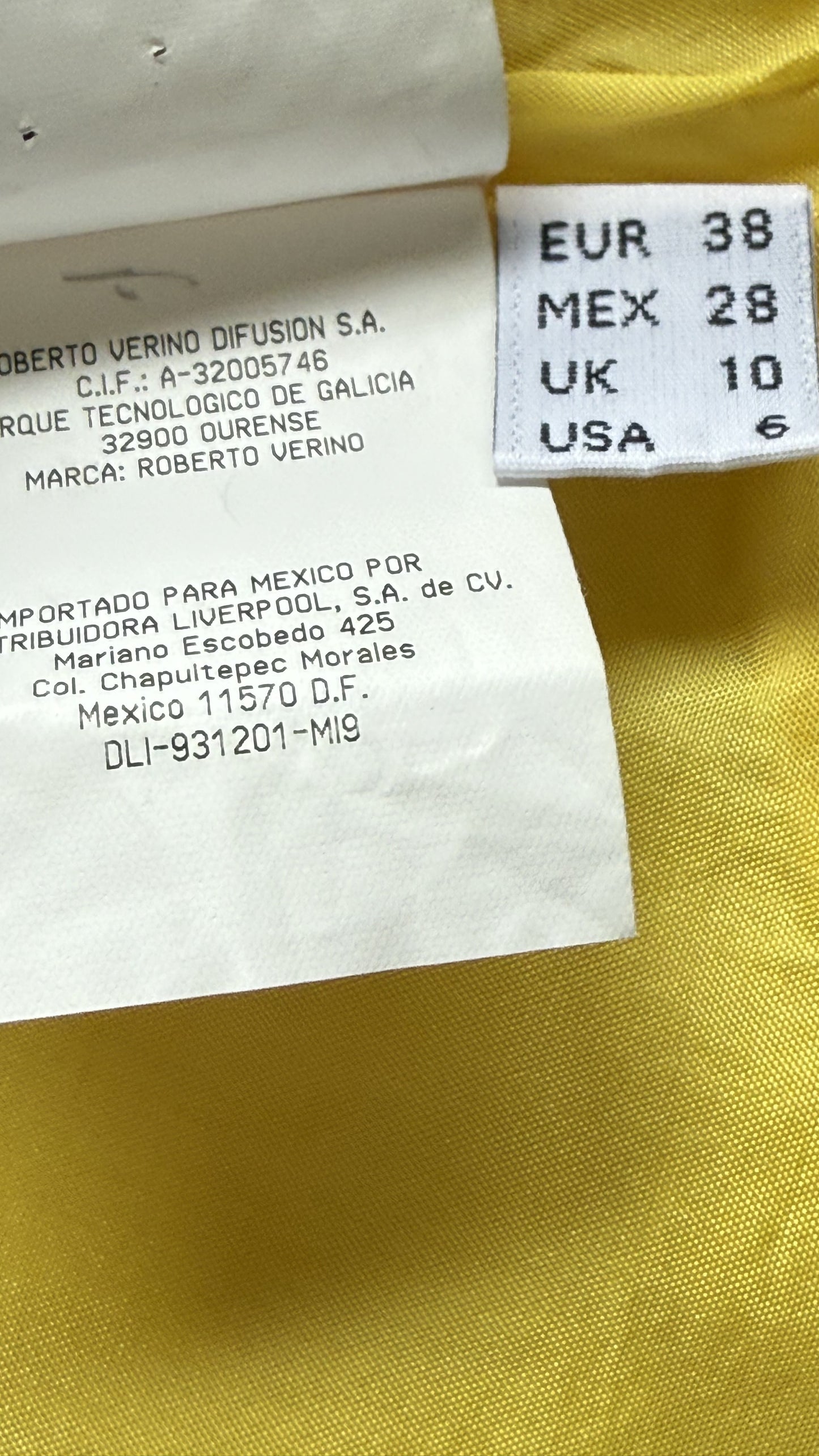 Vestido brocado Roberto Verino • Talla M