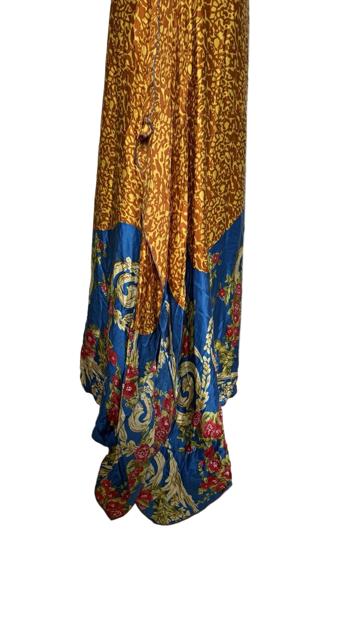 Vestido maxi seda estampada Matilde Cano • Talla XXL
