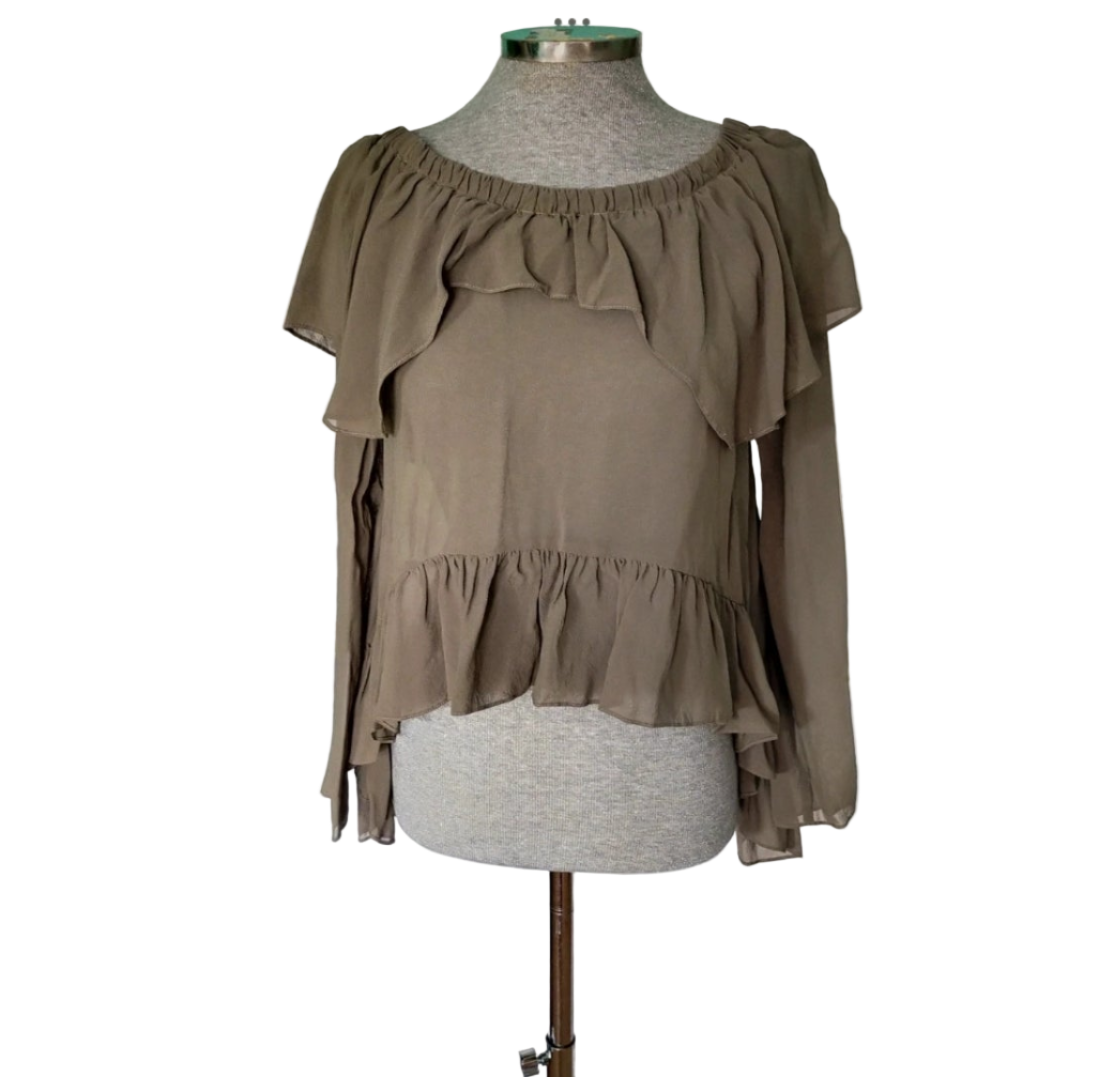 Blusa volantes Intropia • Talla M