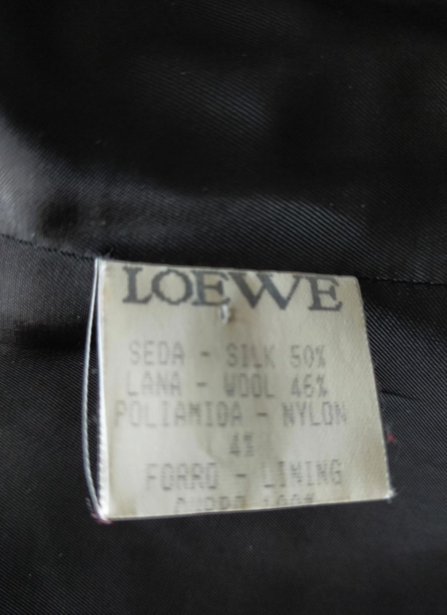 Blazer vintage seda y lana Loewe • Talla XL/XXL