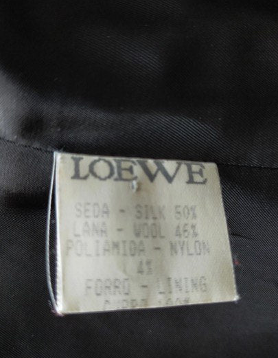 Chaqueta vintage lana Loewe • Talla XL