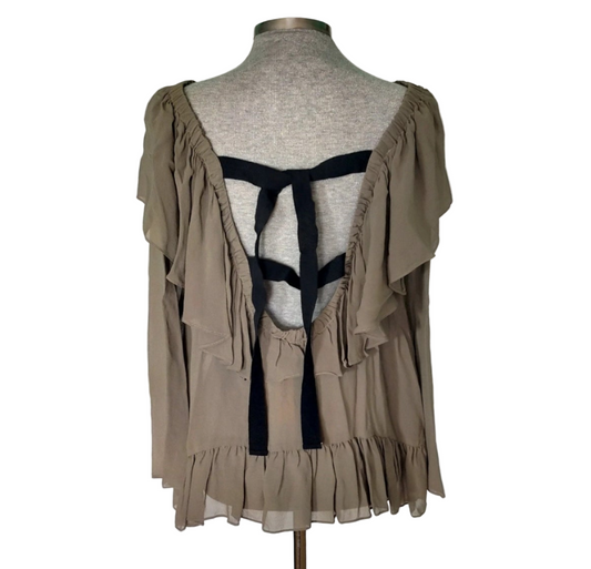 Blusa volantes Intropia • Talla M