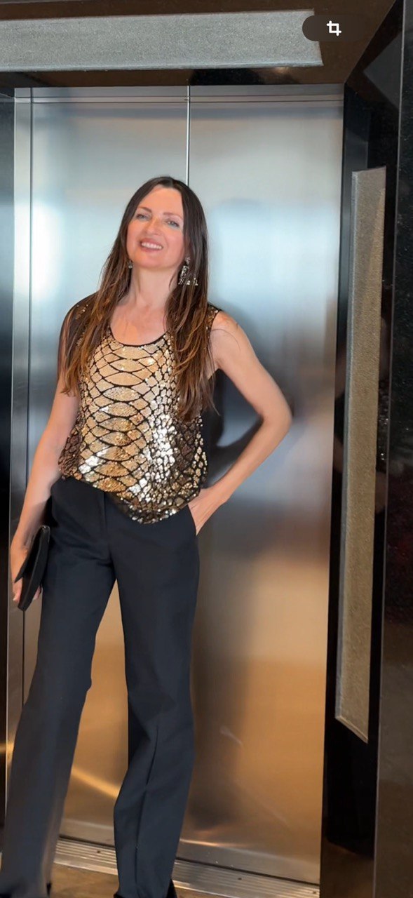 Top lentejuelas Marciano by Guess • Talla M