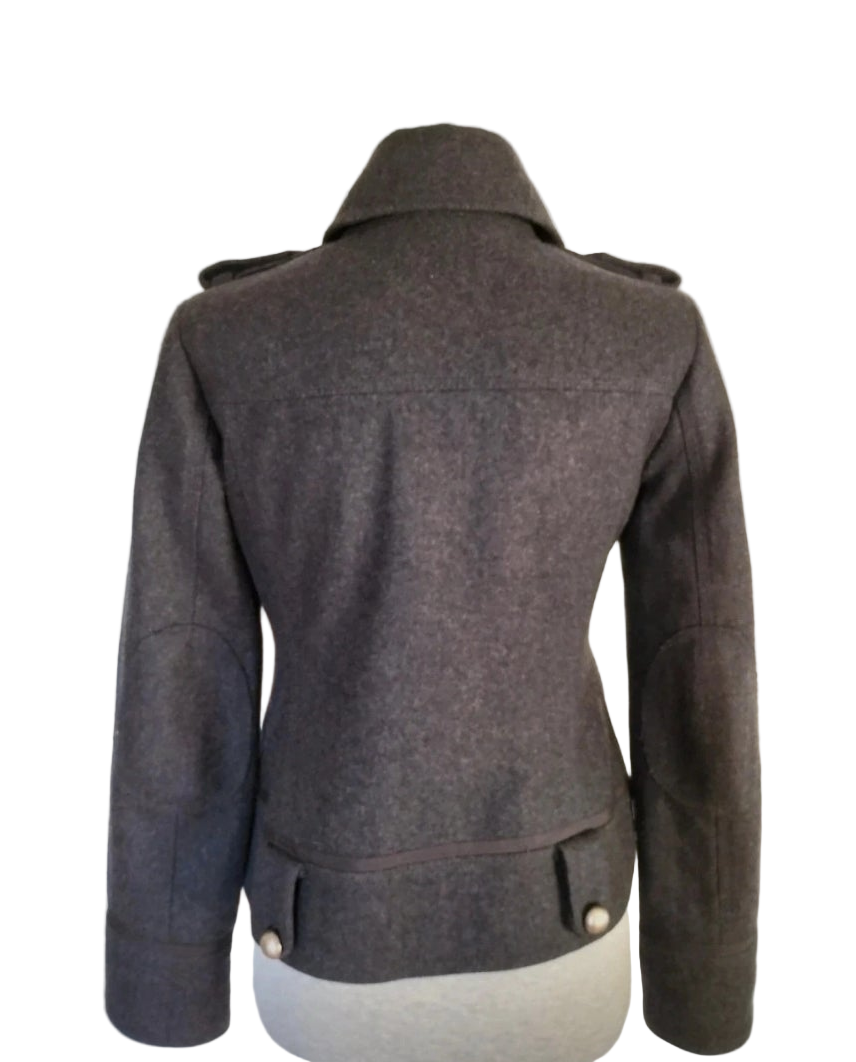 Chaqueta militar lana gris Bimba y Lola • Talla S