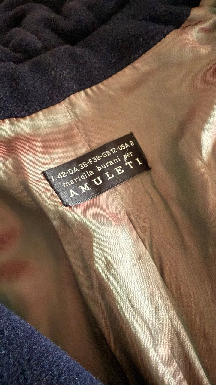 Abrigo lana virgen · AMULETI · Talla M/L